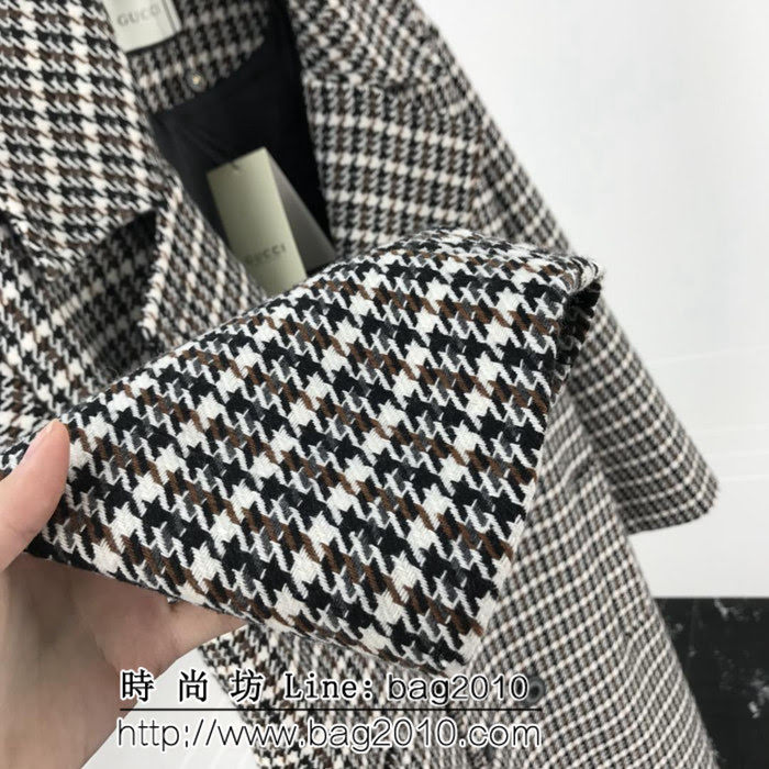 GUCCI古馳 2018SS秋冬新款 風衣外套 粗線羊毛混紡面料 NY刺繡主題 ydi2564